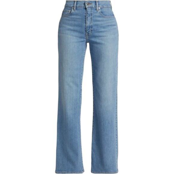 Derek Lam 10 Crosby Faye High-Rise Stretch Wide-Leg Jeans, Size 32 - Picture 1 of 9